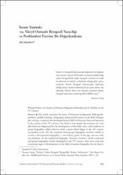 Osmanli Tarih Yaziciligi Igdir Universitesi Sosyal Bilimler Enstitusu